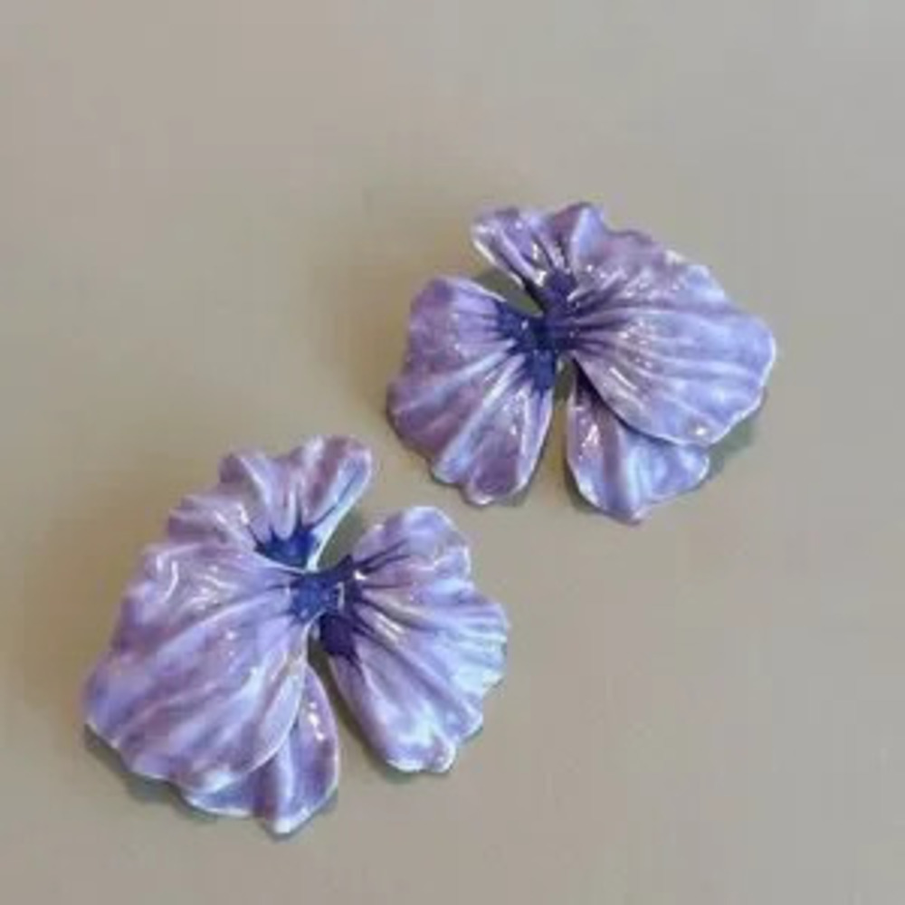 Flower statement earrings N1181